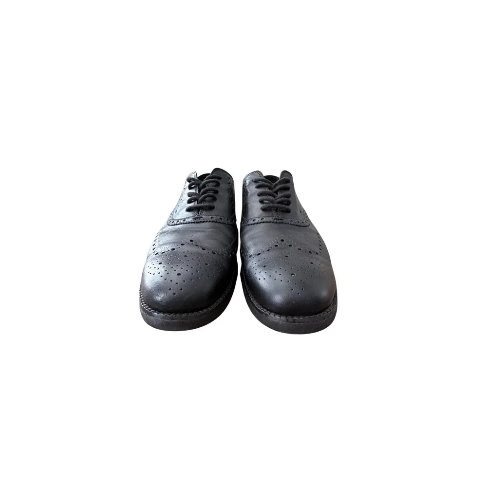 Cole Haan Zerogrand Wingtip Oxford Black Leather Shoes Mens 11.5 M